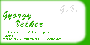 gyorgy velker business card